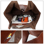 Slouchy Tote met Grote Buitenzakken – Ideaal voor Dagelijkse Trips