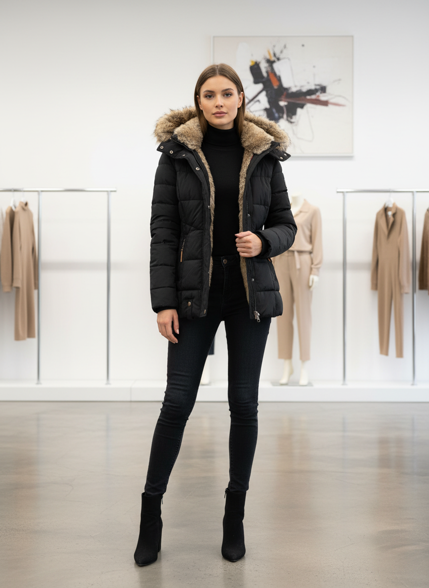Pufferjas / Luxe Faux-Fur / Dames / Winter