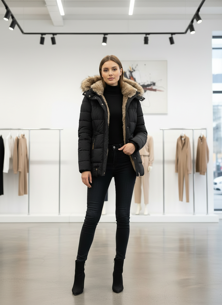 Pufferjas / Luxe Faux-Fur / Dames / Winter