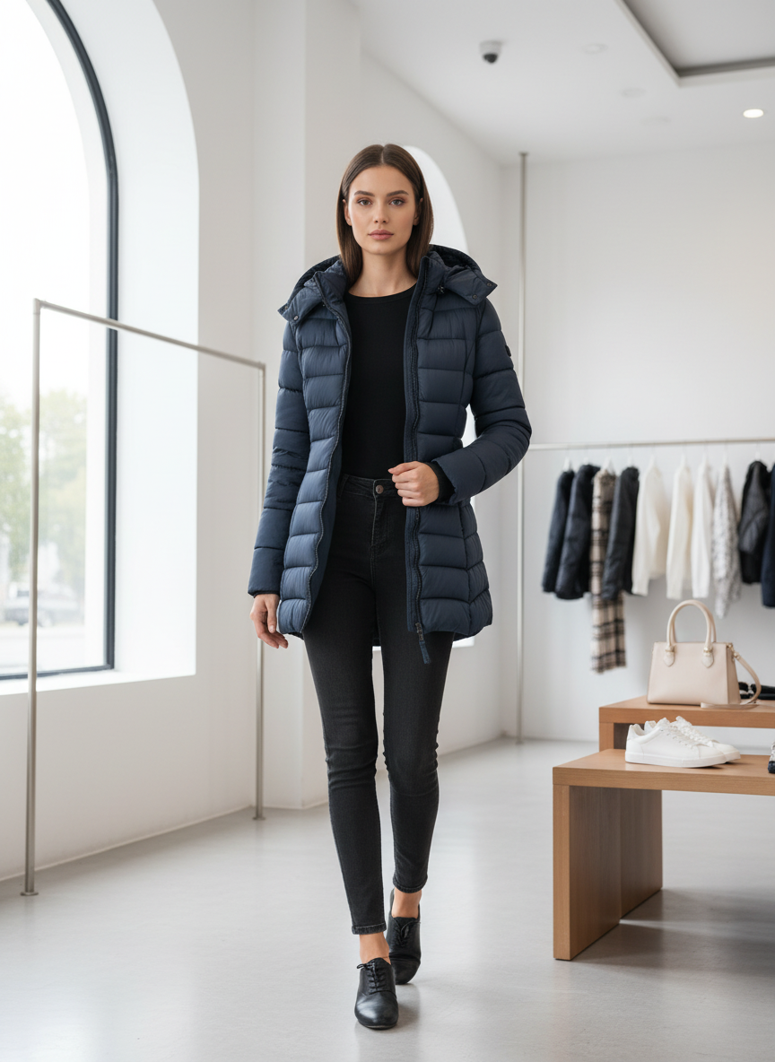 Pufferjas / Gewatteerd Design / Vrouwen / Winter