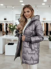 Gewatteerde Jas / Stijlvol Brons / Dames / Winter