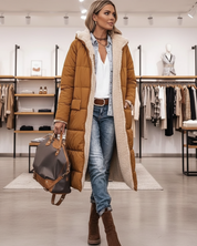 Warme Lange Pufferjas met Superzachte Sherpa Voering