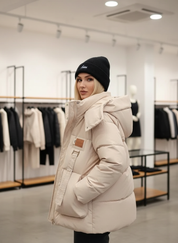 Gewatteerde Jas / Hoge Kraag / Vrouwen / Winter