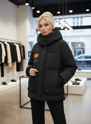 Gewatteerde Jas / Hoge Kraag / Vrouwen / Winter