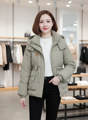 Gewatteerde Jas / Hoge Kraag / Vrouwen / Winter