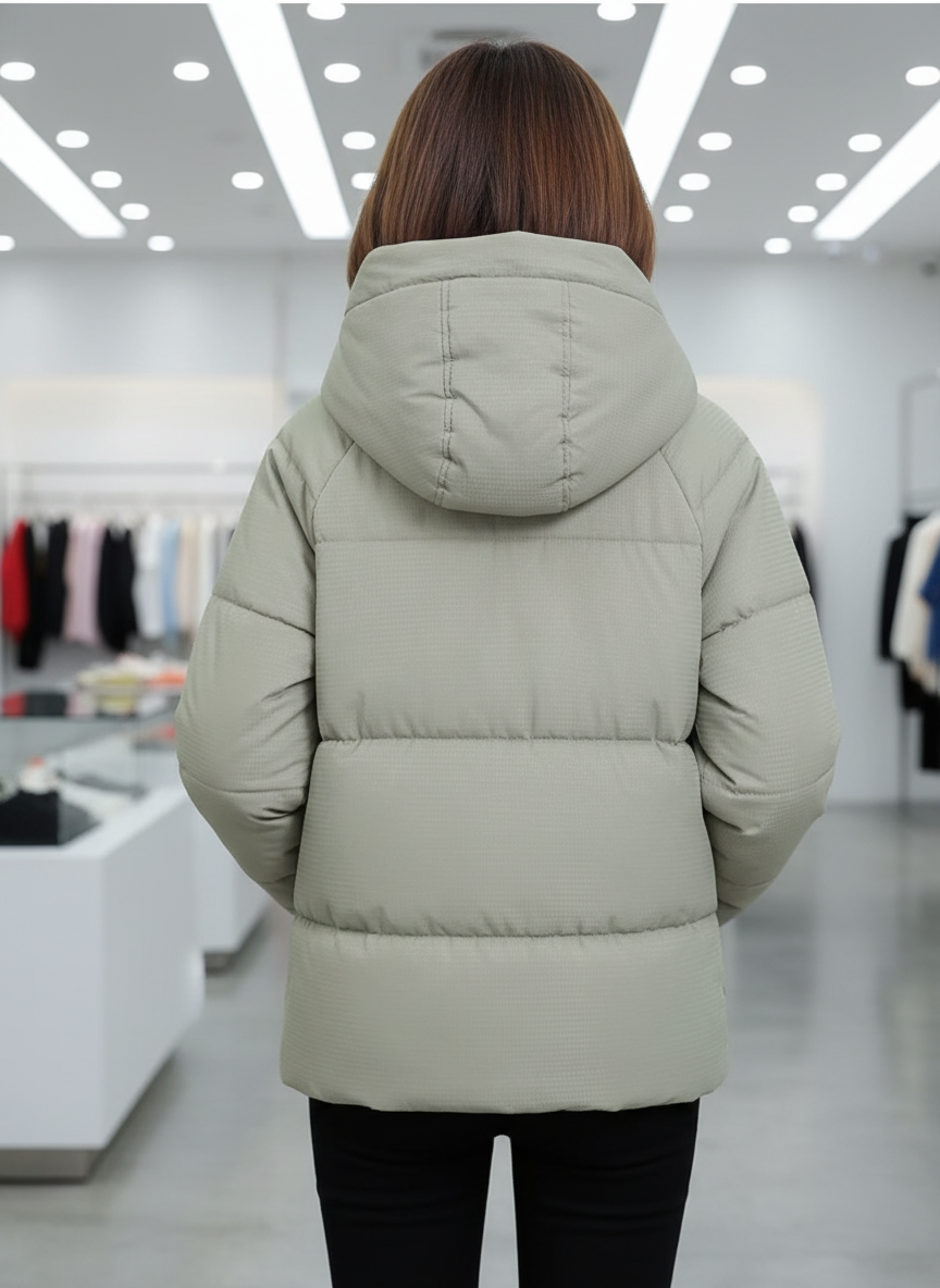 Gewatteerde Jas / Hoge Kraag / Vrouwen / Winter