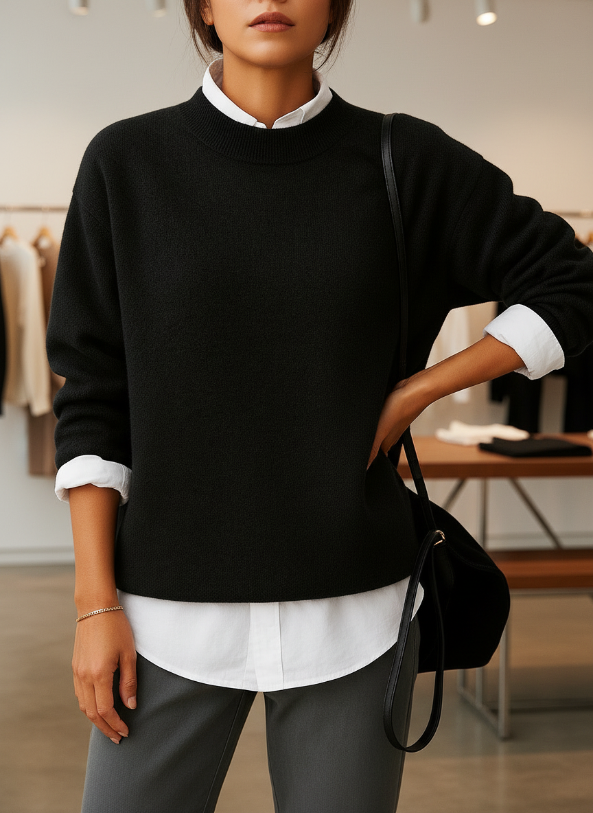 Gebreide Trui / Relaxte Pasvorm / Hedendaagse Vrouwen / Alle Seizoenen