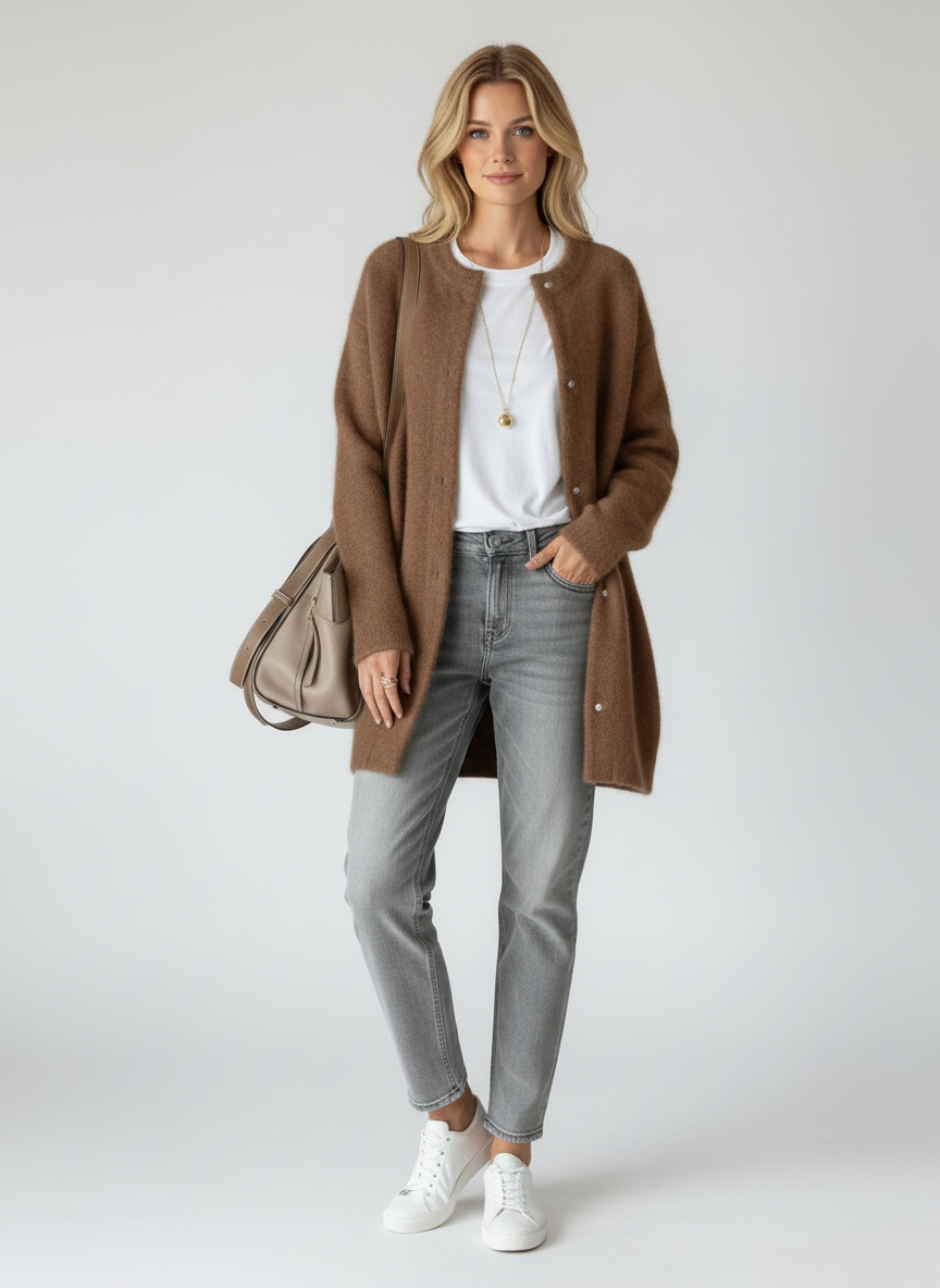 Heerlijk Warm & Knus Oversized Gebreid Vest voor Dames