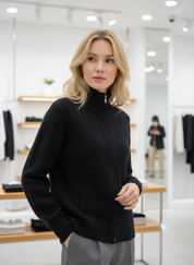 Fabiola: Je nieuwe favoriete gebreide cardigan met rits