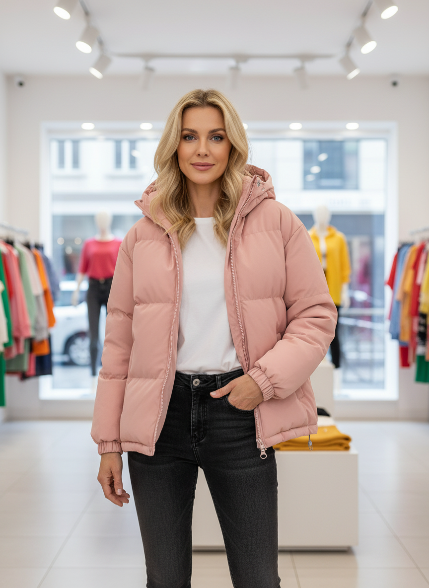 Super Warme Winterjas met Capuchon voor Comfort en Stijl