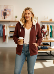 Ultiem Knusse Fleece Hoodie met Sherpa Voering voor Warmte