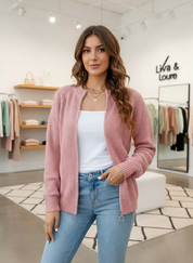 Ultiem Zacht Wafelgebreid Vest: Jouw Nieuwe Favoriete Comfortlaag