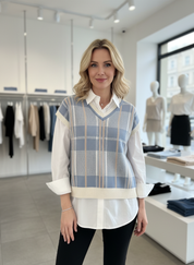 Chique Gebreid Ruiten Vest voor Dames - Heerlijk Zacht