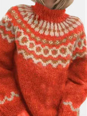 Warme Fair Isle Coltrui met Jacquardprint voor Dames