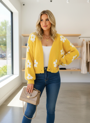 Heerlijk Zacht Bloemen Vest met Relaxte Pasvorm