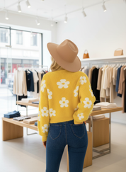 Heerlijk Zacht Bloemen Vest met Relaxte Pasvorm