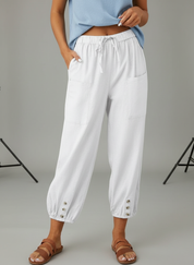 Luchtige Capri Broek met Koord voor Ultiem Zomercomfort