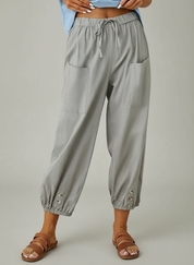 Luchtige Capri Broek met Koord voor Ultiem Zomercomfort