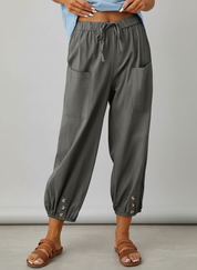 Luchtige Capri Broek met Koord voor Ultiem Zomercomfort
