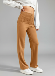 Chique Wijde Broek met Hoge Taille voor Ultiem Comfort