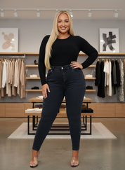 Flatterende High-Waist Skinny Jeans met Perfecte Pasvorm