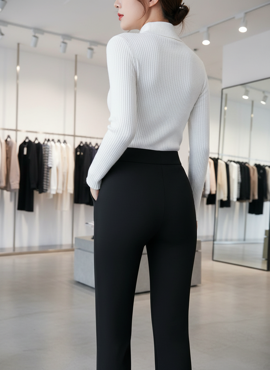 Stijlvolle Stretch Pinstripe Broek voor Elke Dag