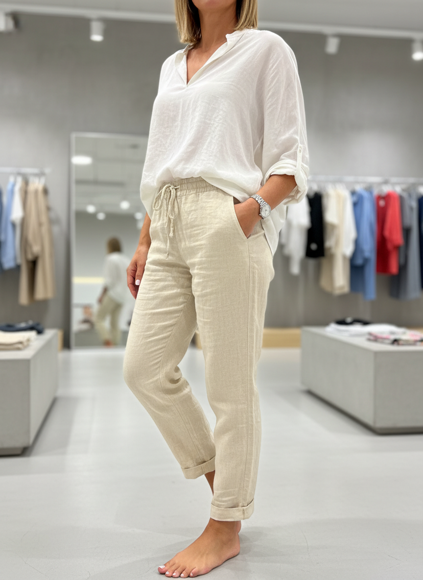 Luchtige Linnen Broek voor Dames: Jouw Zomer Must-Have