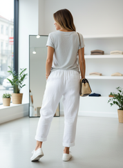 Ademende Linnen Blend Broek voor een Moeiteloze Zomerlook