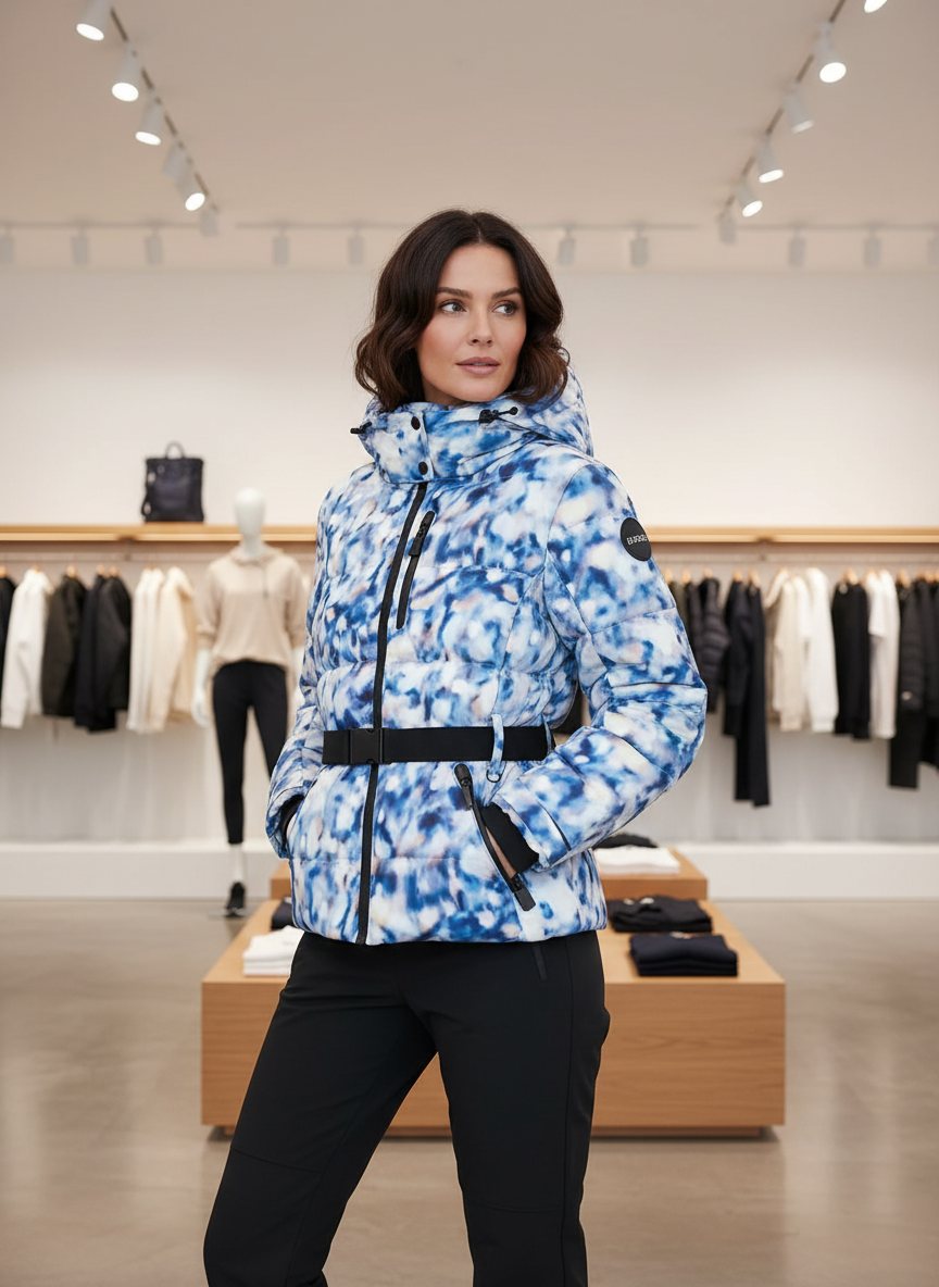 Getailleerde Metallic Pufferjas: Stijlvol Warm voor Winterdagen