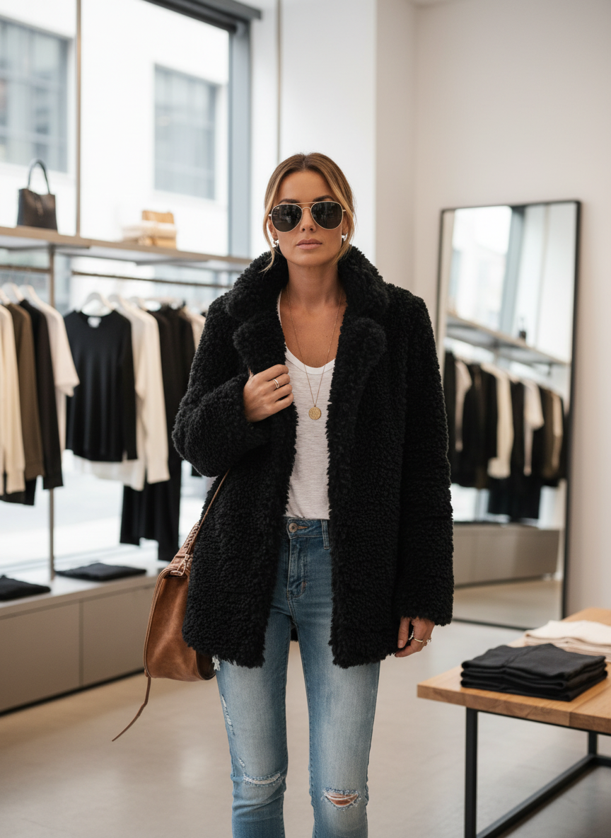 Ultieme Zachte Teddy Jas voor Dames: Heerlijk Warm & Stijlvol