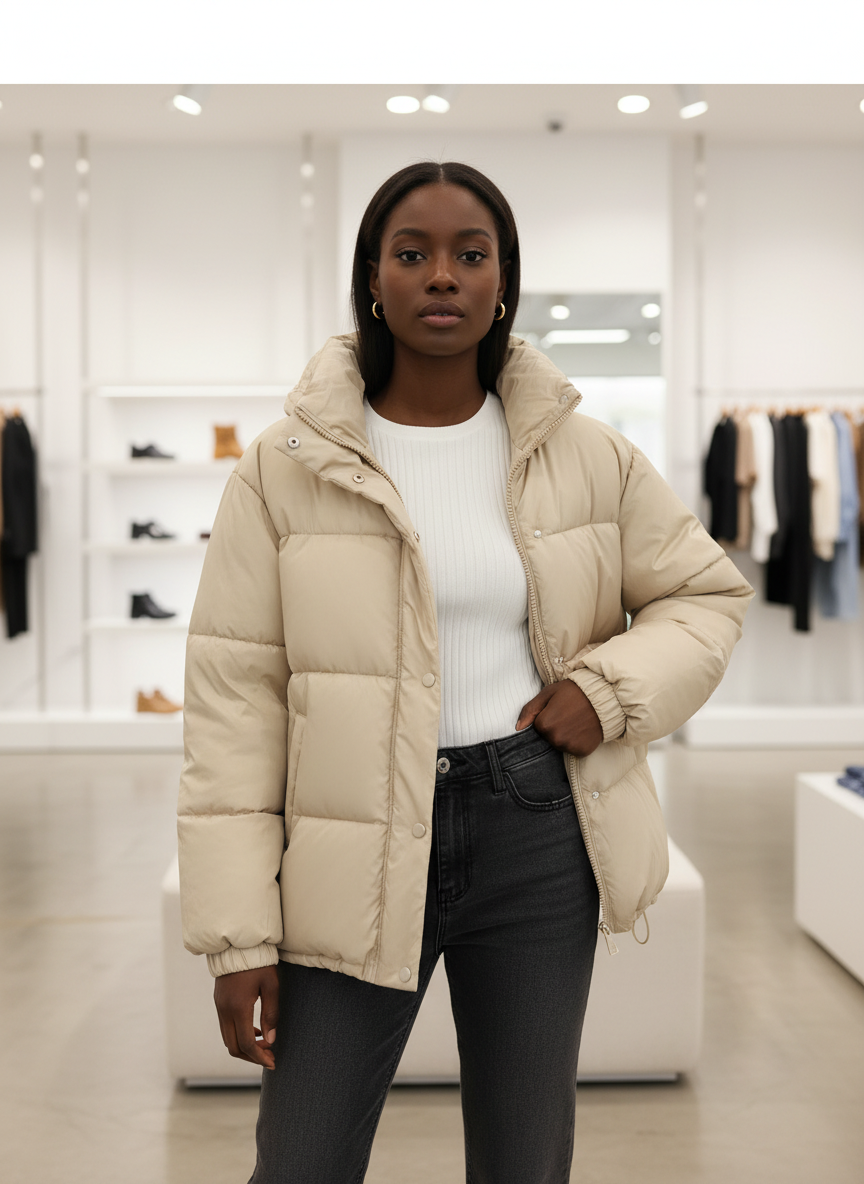 Cinnamon Pufferjas: Jouw Stijlvolle & Warme Winter Essential