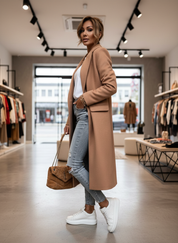 Stijlvolle Double-Breasted Blazer met Klassieke Pasvorm