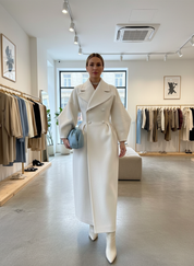 Lange Elegante Wikkeljas van Wolmix voor de Winter