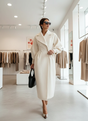 Lange Elegante Wikkeljas van Wolmix voor de Winter