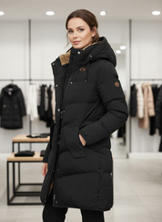 Luxe Pufferjas met Faux Fur: Stijlvol en Heerlijk Warm