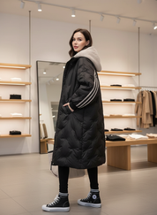 Luxe Donsjas met Diamantpatroon: Warm & Stijlvol