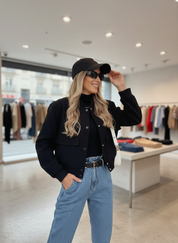 Comfortabel Cropped Bomberjack voor Dames - Stijlvol & Trendy