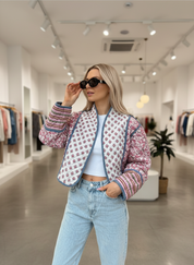 Gewatteerde Bohemian Jas voor Dames - Lichte Lente Stijl