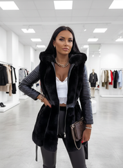 Jouw stijlvolle Faux Fur & Lederlook Jas voor de Winter