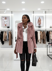 Jouw stijlvolle Faux Fur & Lederlook Jas voor de Winter