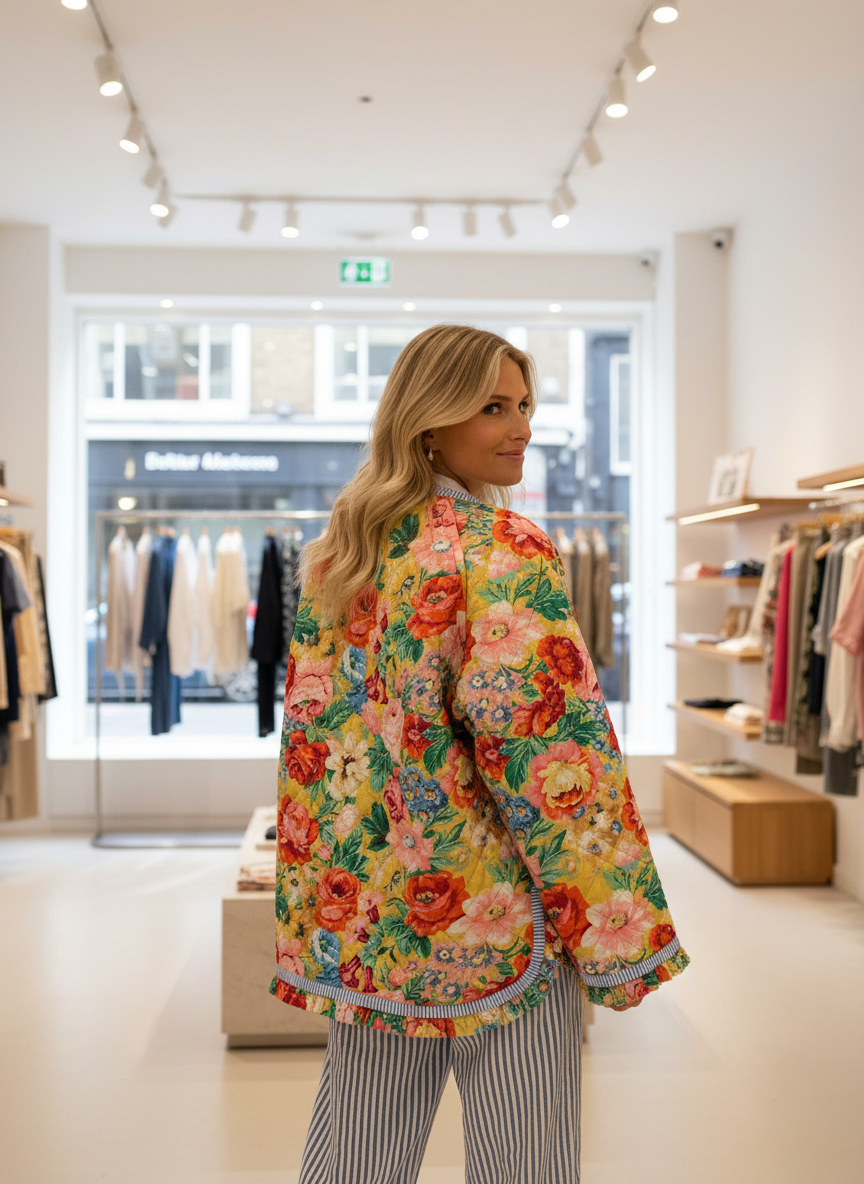 Comfortabel Bloemenjasje met Unieke Print voor Elk Seizoen