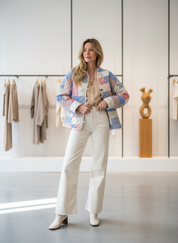 Comfortabel Bloemenjasje met Unieke Print voor Elk Seizoen