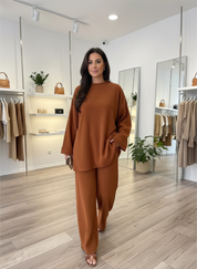 Ribgebreide Loungewear Set: Ultiem Comfort voor Thuis