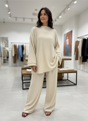 Ribgebreide Loungewear Set: Ultiem Comfort voor Thuis