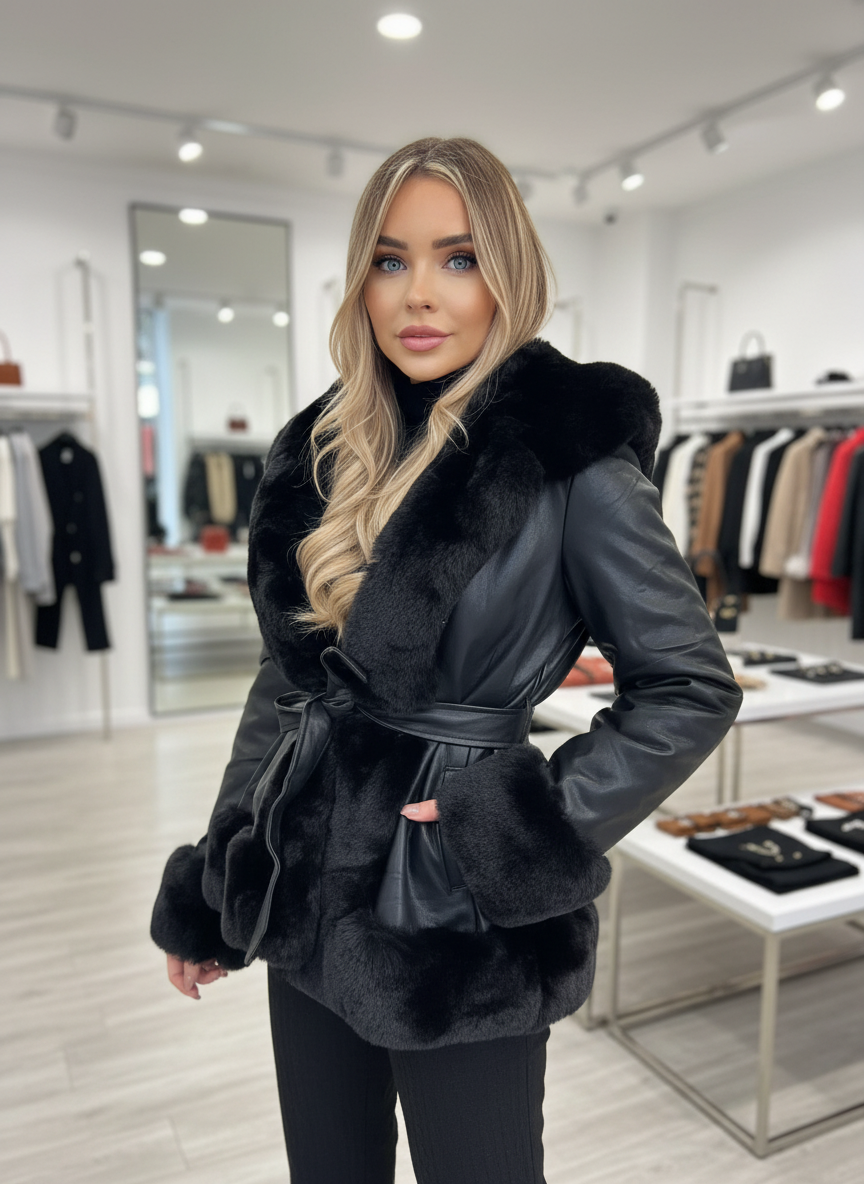 Chique Faux Fur Jas met Ceintuur: Jouw Winter Must-Have