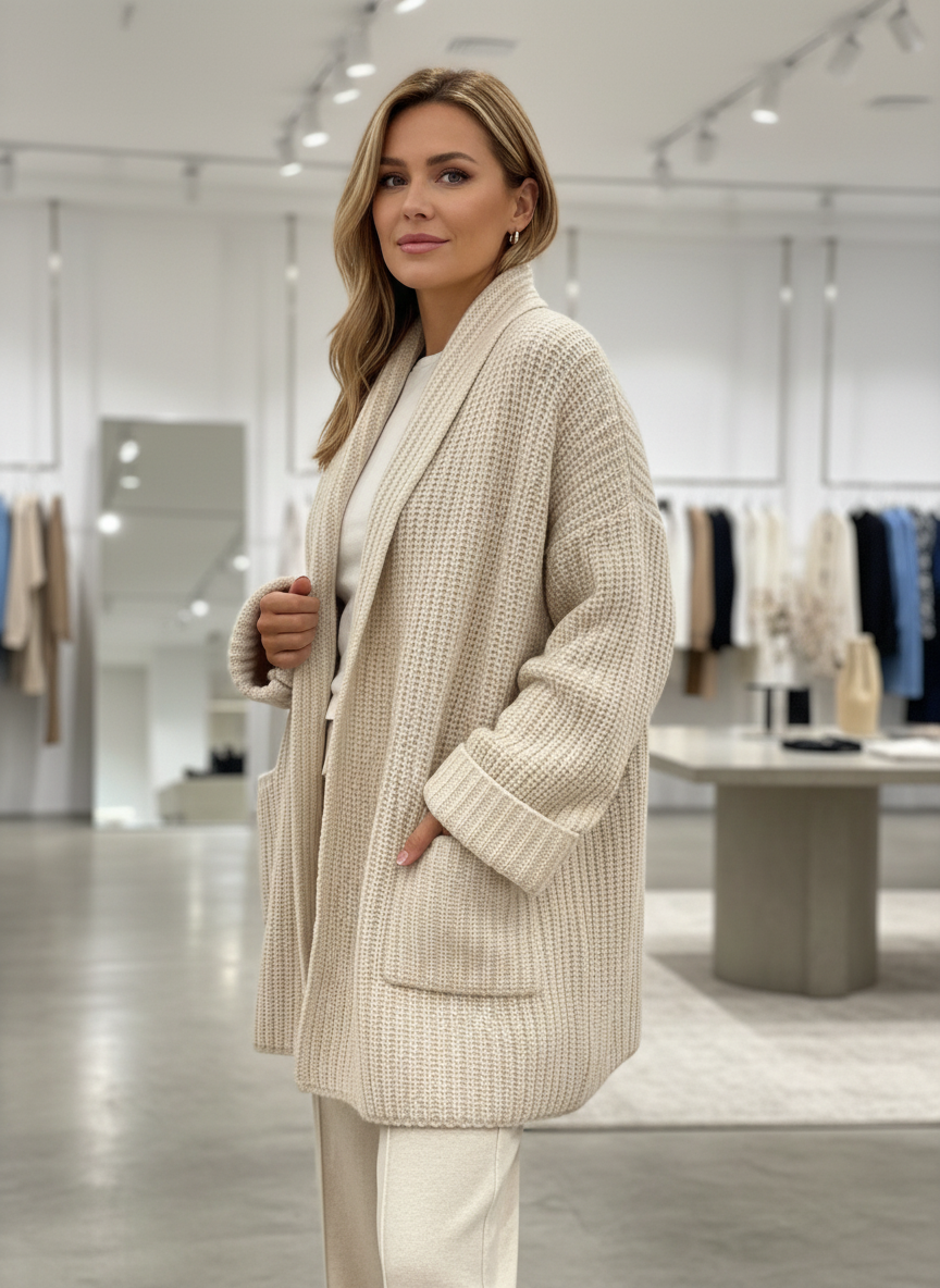 Oversized Gebreide Cardigan voor Dames: Ultiem Comfort
