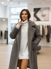 Chique Faux Shearling Jas: Ultiem Comfort & Stijl