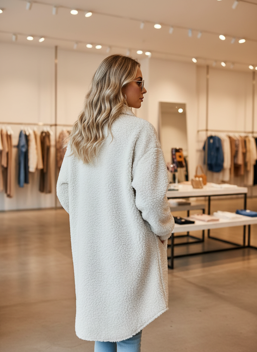 Ultieme Cozy Sherpa Jas: Jouw Zachte Stijl Statement