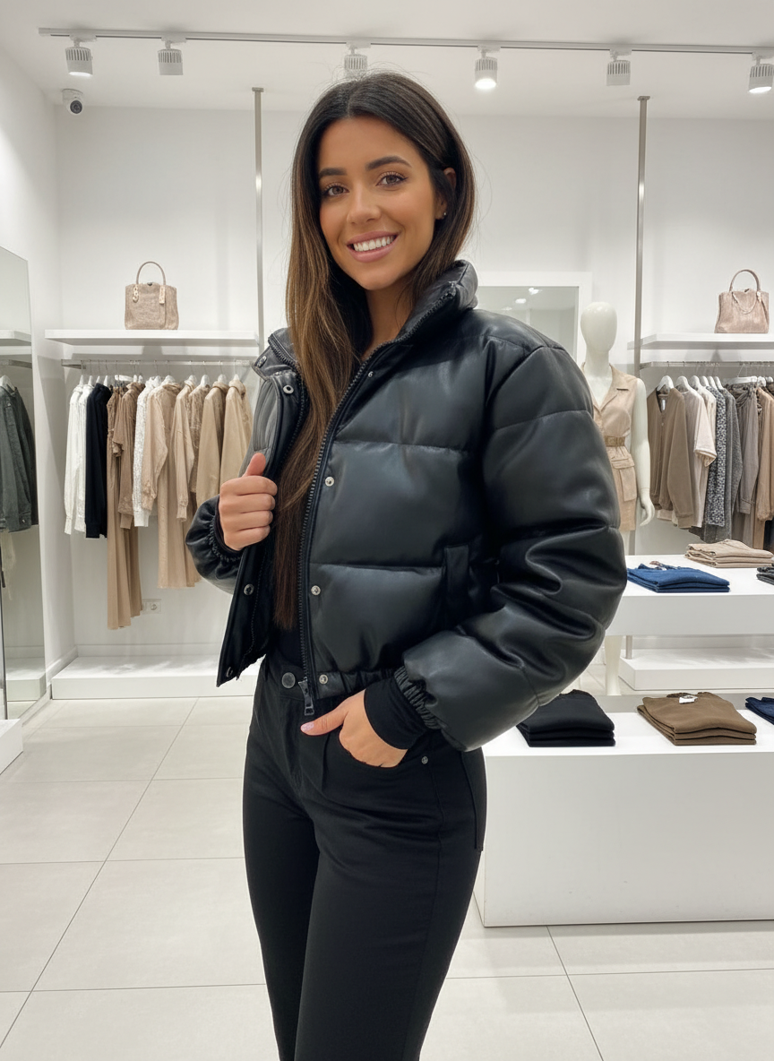 Chique Gevoerd Faux Leren Jack: Jouw Stijlvolle Statement