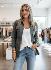 Stijlvolle Overhemdjas Dames - Comfortabel & Veelzijdig